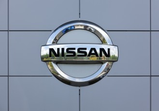 Dusseldorf, Germany - June 12, 2011: Nissan logo at the wall of